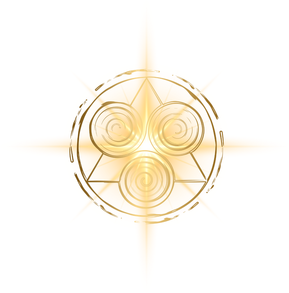 alchemy gold logo sparkle